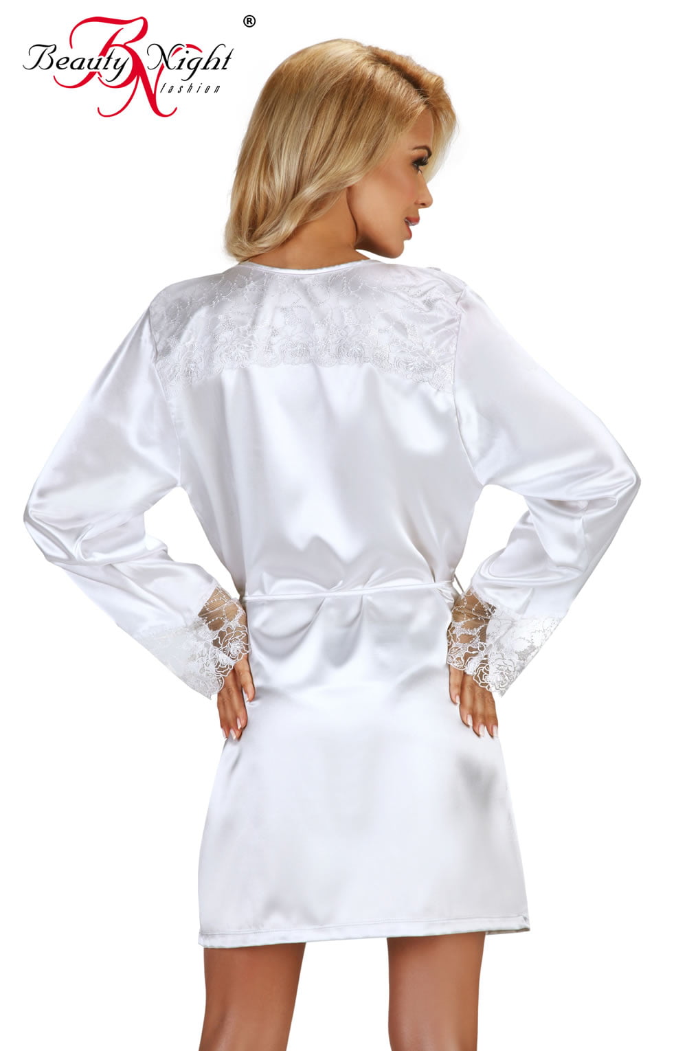 Beauty Night BN6435 Fabienne Dressing Gown Robe White