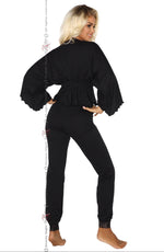 Beauty Night Margot Cotton Pyjamas Black