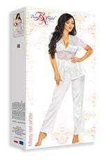 Beauty Night Missy Lace Pyjamas Set White