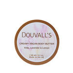 Douvall's Organic Creamy Argan Body Butter 60ml | Luxurious Hydration in Six Scents