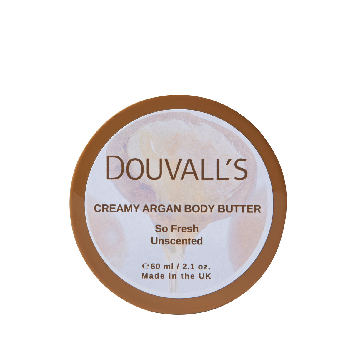 Douvall's Organic Creamy Argan Body Butter 60ml | Luxurious Hydration in Six Scents