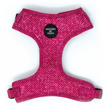 'Bella' - Pink Herringbone Dog Harness