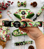 Winter Spruce & Berries Faux Sherpa Fleece Dog Snood