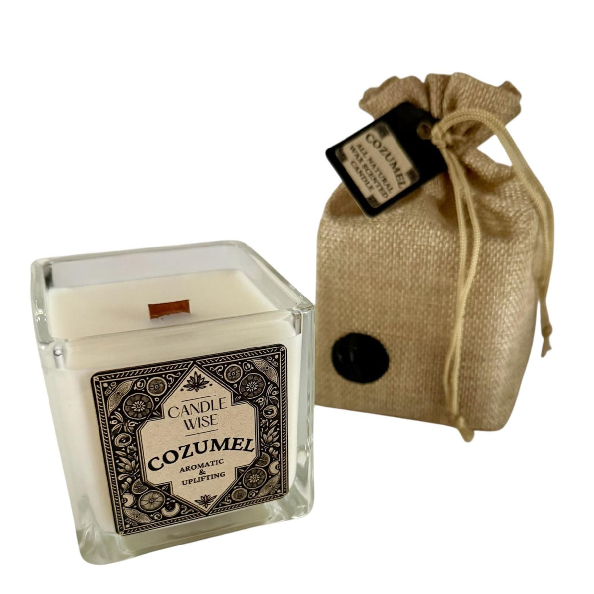 Candle Wise Cozumel Large Scented Candle | Aromatic and Uplifting