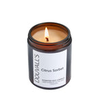 Douvall's Eco Soy Wax scented Candles 180g | Hand-Poured in England with Expertly Blended Essential Oils Citrus sorbet
