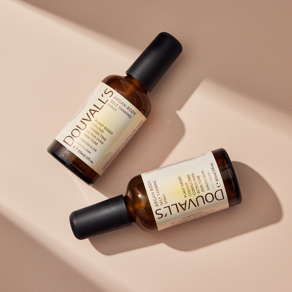 Douvall's Argan Self Tanning Body Spray 60ml | Semi-permanent Self tanning spray