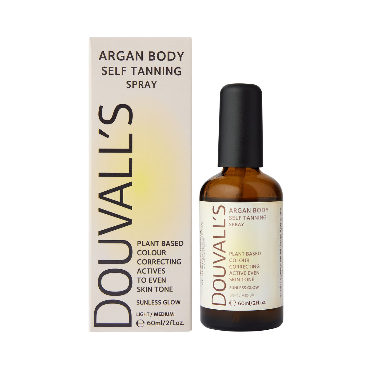 Douvall's Argan Self Tanning Body Spray 60ml | Semi-permanent Self tanning spray