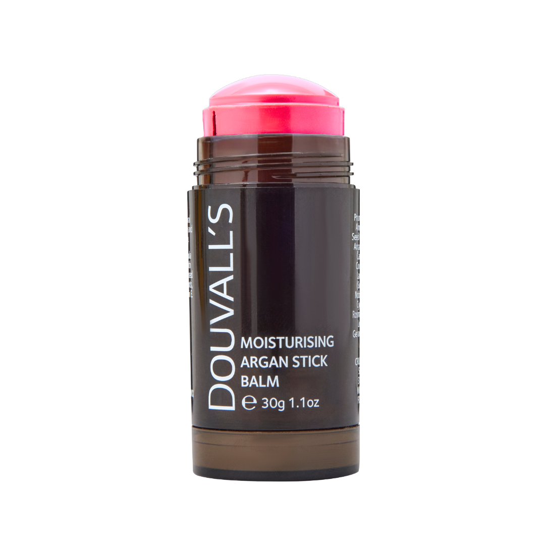 Douvall's Argan Colour Stick Balm 30g | Instant Hydration and pop of colour for lips and cheeks Dragon Fruit