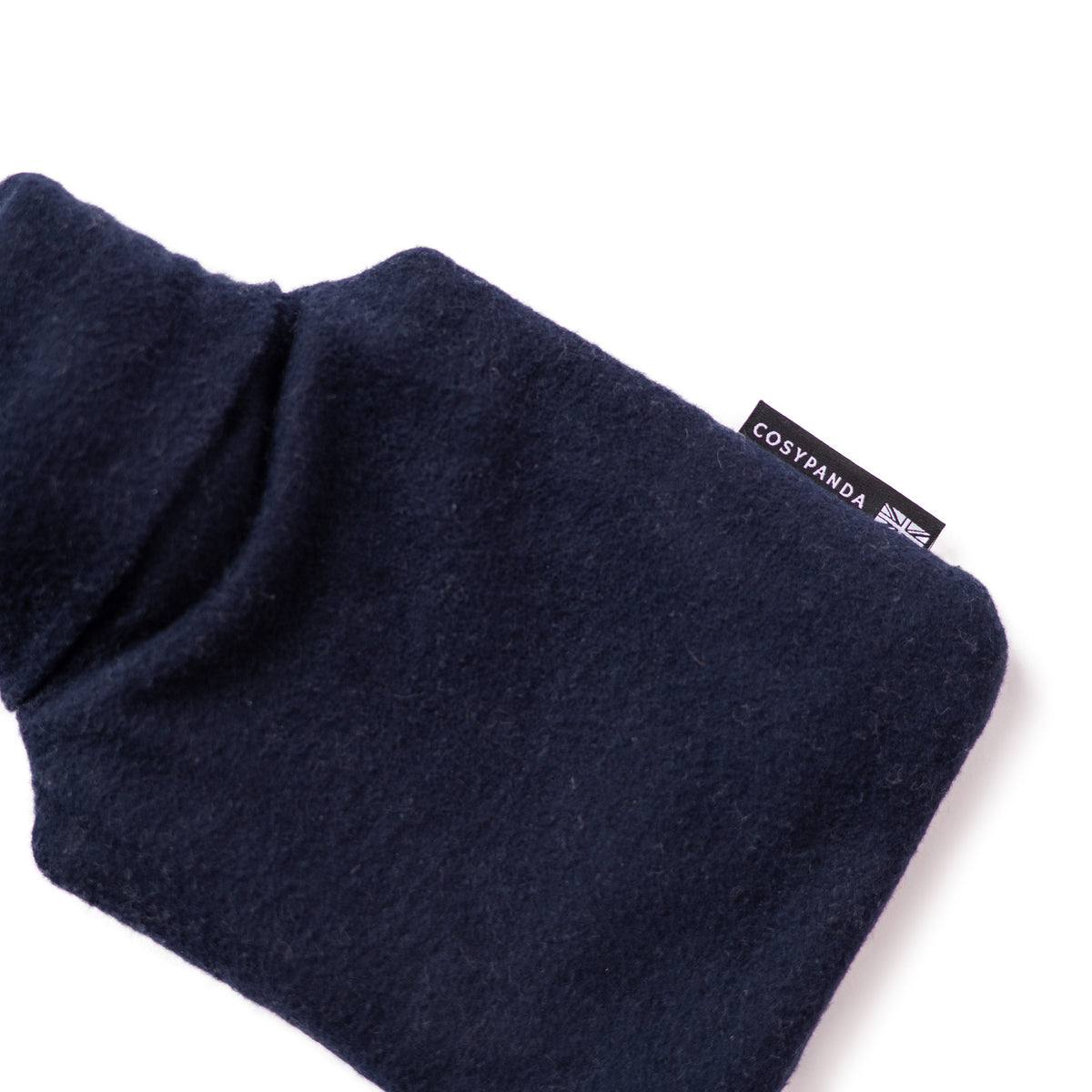 Navy Blue Cotton 1 Litre Hot Water Bottle
