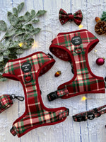 Tartan Me Up - Red & Cream Tartan Design Dog Harness