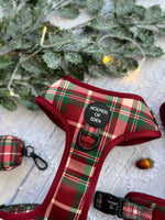 Tartan Me Up - Red & Cream Tartan Design Dog Harness