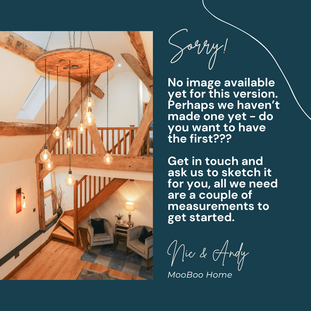 Rustic Industrial Cable Reel Cascade Chandelier 14 lamp holders