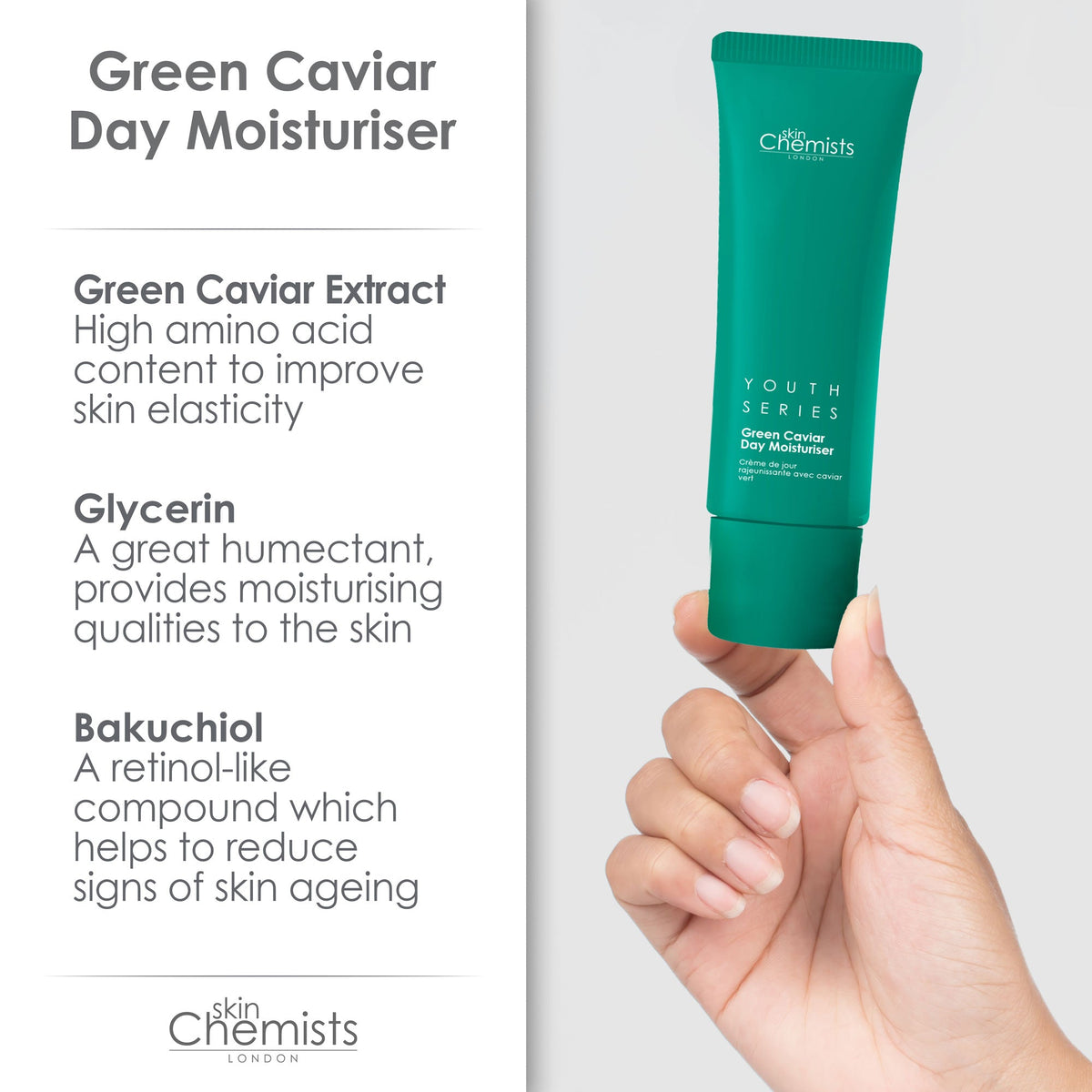 skinChemists Green Caviar Day Moisturiser 50ml