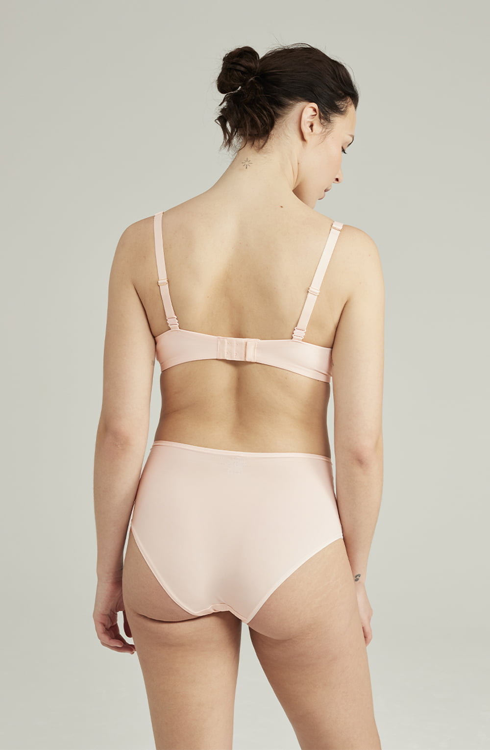 Nudea The Second Skin Stretch High Waist Brief Blush Pink