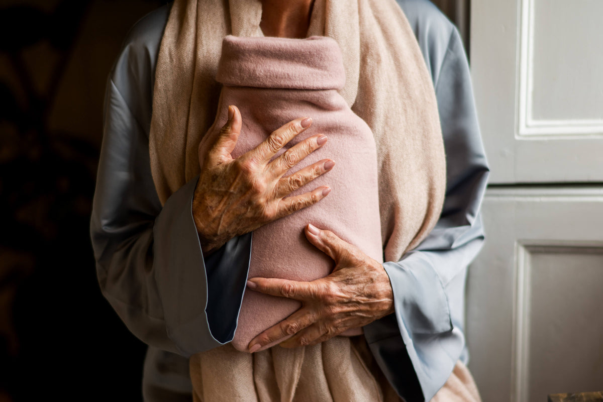 Pink Organic Cotton 2 Litre Hot Water Bottle