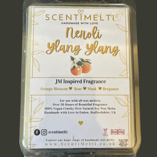Neroli Ylang Ylang JM Inspired Heart Clamshell Wax Melts