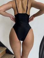 ONYX Black Swimsuit with Gold Detailing