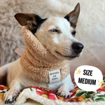Autumn Blossom Faux Sherpa Fleece Dog Snood