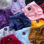 Soft Cotton Blend Dog Hoodie Grey