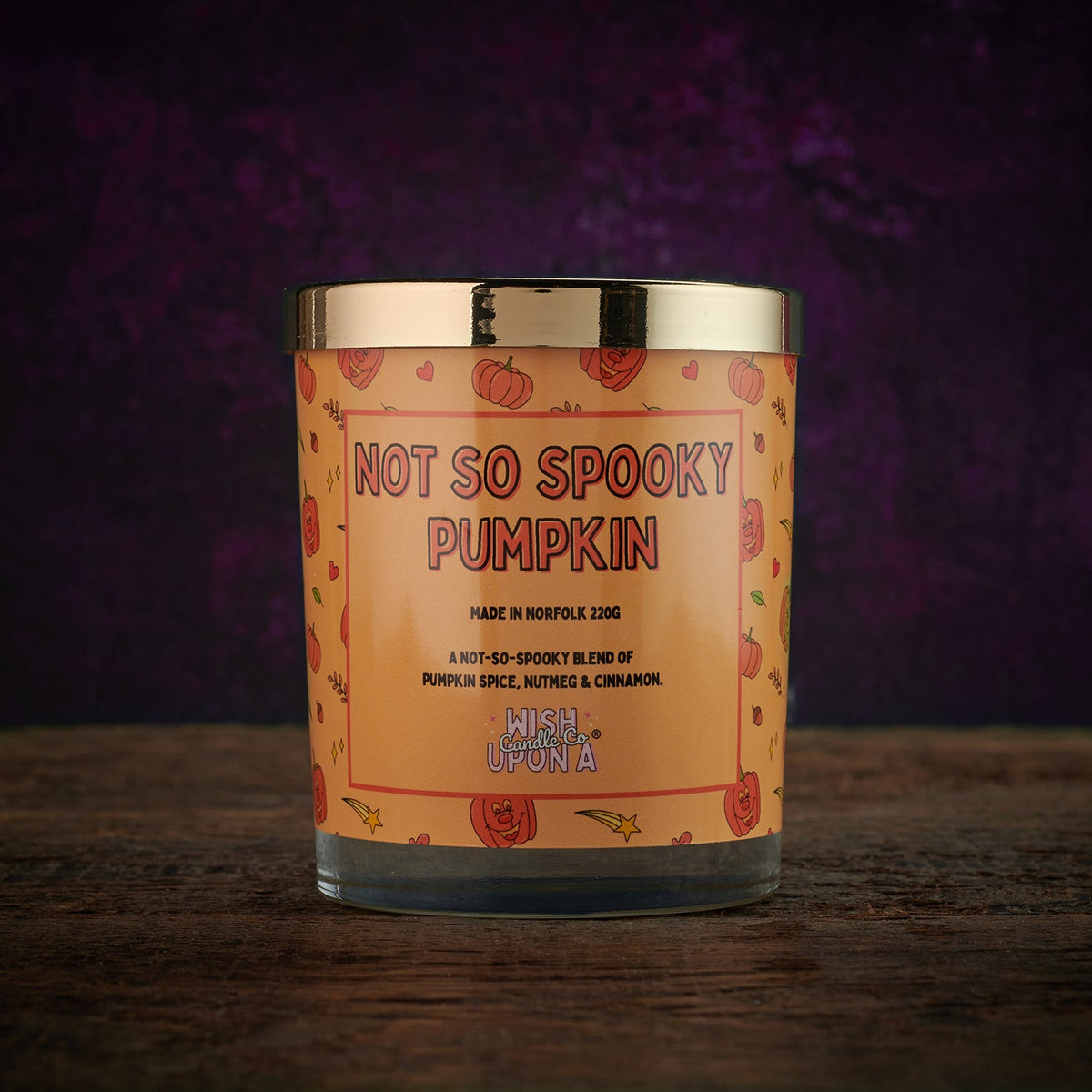 Wish Upon A Candle Co® Halloween Signature Candle Collection Not So Spooky Pumpkin