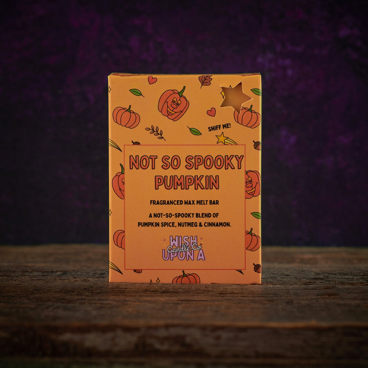 Wish Upon A Candle Co® Halloween Deluxe Wax Melt Bar Collection Not So Spooky Pumpkin