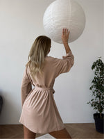 PEACE 3-Piece Loungewear Set Mocha Latte