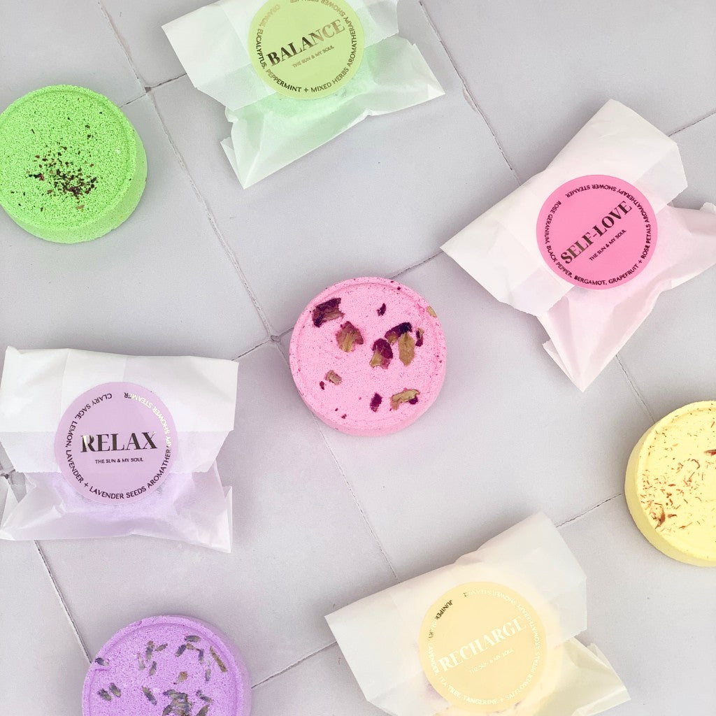 Balance Aromatherapy Shower Steamer Sample 50g - Orange, Eucalyptus, Peppermint, Herbs