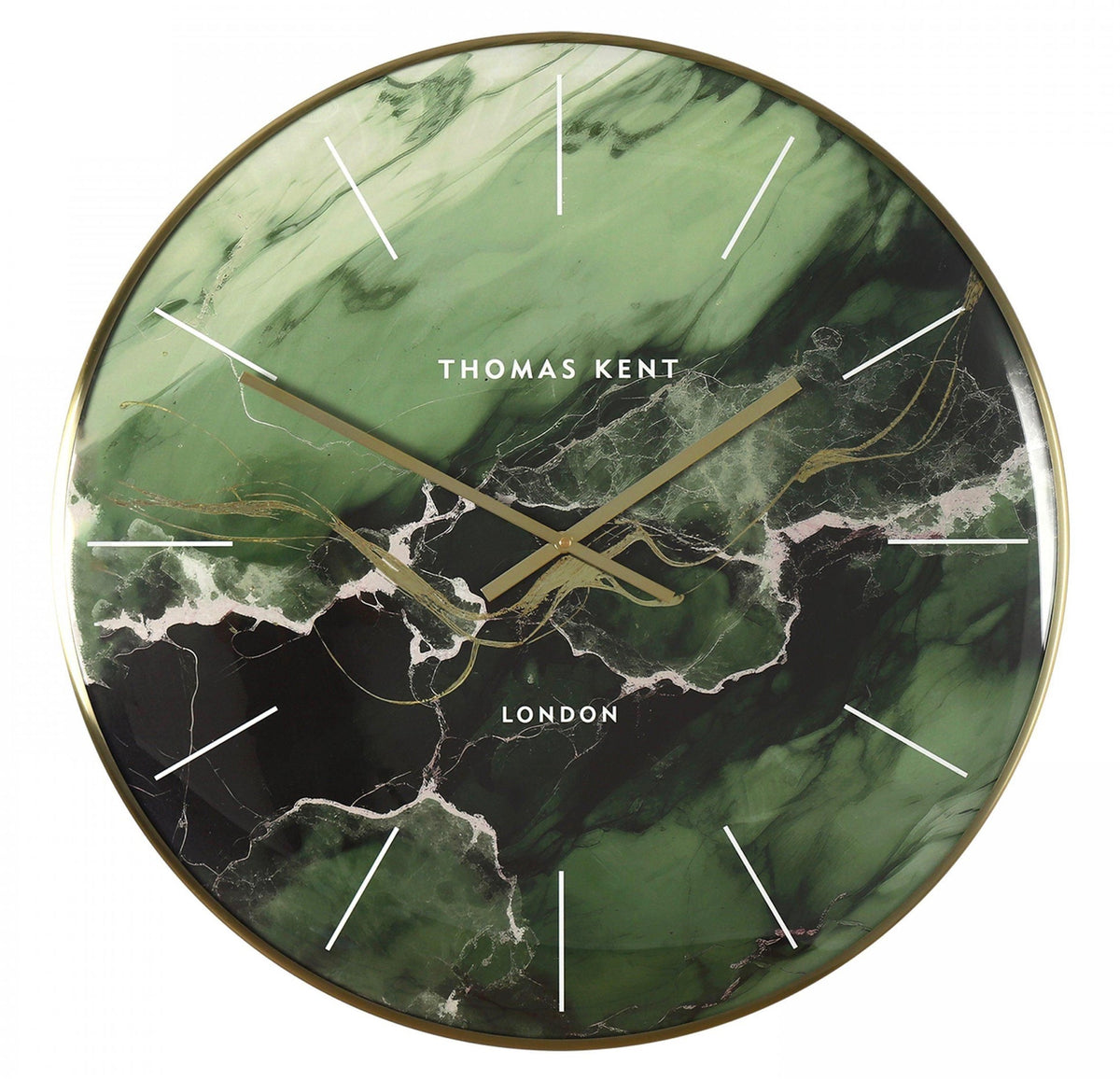 Oyster Wall Clock large Green
