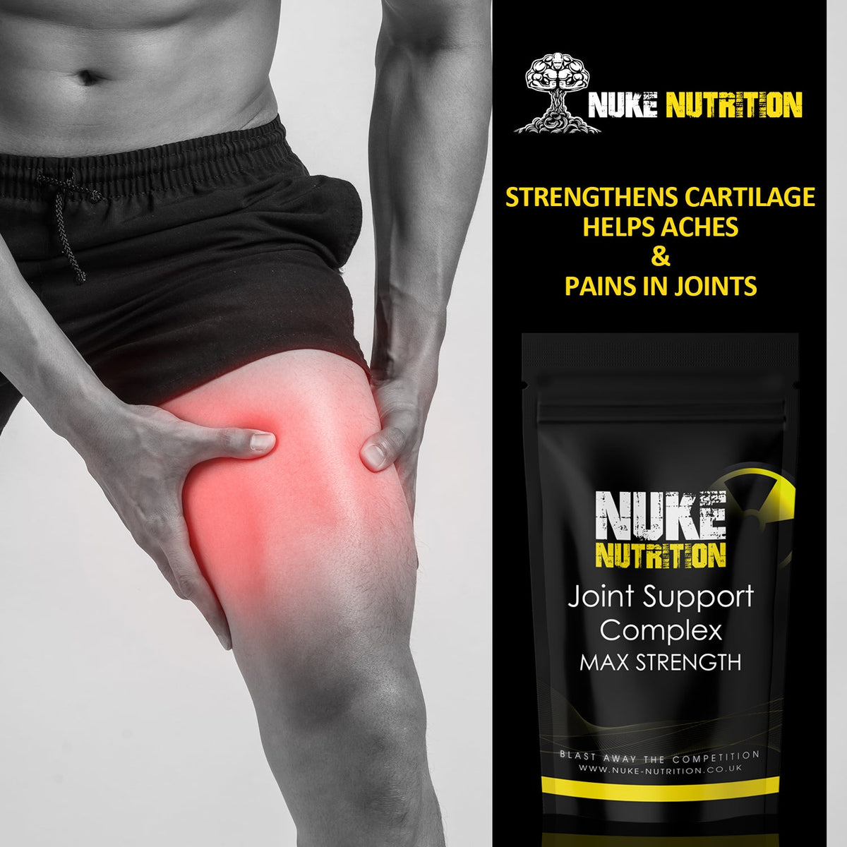 Joint Support Complex High Strength Glucosamine - Flexibility & Cartilage Support Capsules