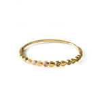 Mira Luxe 18k Gold Plated Crystal Bangle