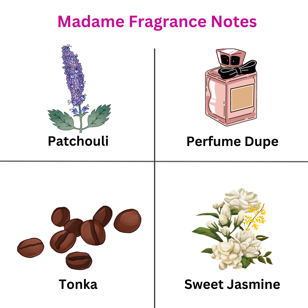 Madame Perfume Inspired Wax Melts - ScentiMelti  Madame Perfume Inspired Wax Melts