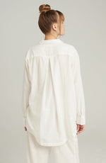 Nudea The Midi Shirt Organic Cotton White Pyjama Shirt