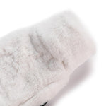 Mini Silky Soft White Faux Fur Hot Water Bottle