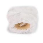 Mini Silky Soft White Faux Fur Hot Water Bottle