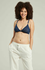 Nudea The Sheer Deco Easy Does It Bralette Navy Up to G Cup