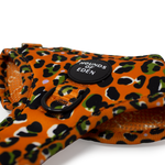 Burnt Orange Leopard Design Dog Harness