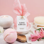Love & Hugs - Pink Lemonade Bath Bomb Heartfelt Gift
