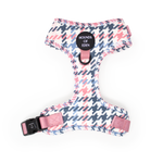 Pink Houndstooth Dog Harness (XXS-XS)