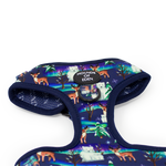 Polar Lights - Navy Polar Bear Design Dog Harness