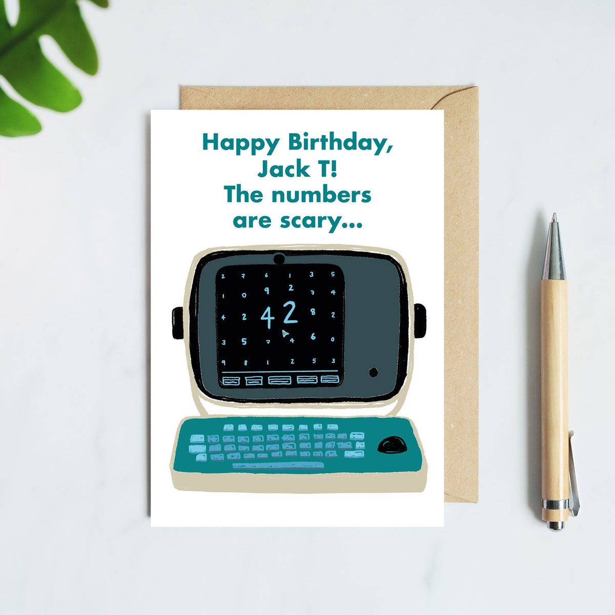 Personalised Severance MDR Birthday Card - The Numbers Are Scary - Add recipient's name and age