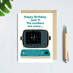 Personalised Severance MDR Birthday Card - The Numbers Are Scary - Add recipient's name and age