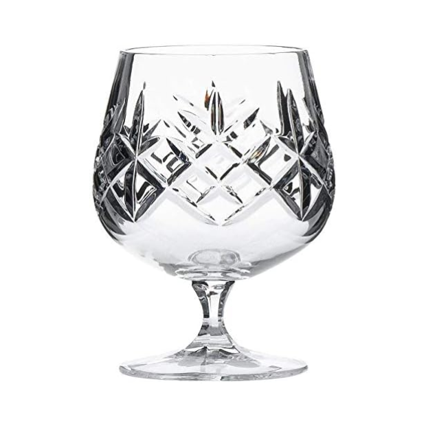 Flamenco Crystalite Full Cut Brandy Glasses - 250ml - Set of 6