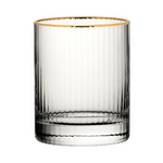 Hayworth Gold Rimmed DOF Whisky Tumblers - 320ml - Set of 6