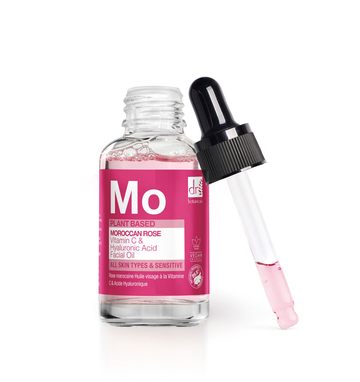 Dr Botanicals Moroccan Rose Facial Oil with Hyaluronic Acid & Vitamin C 15ml / 30ml