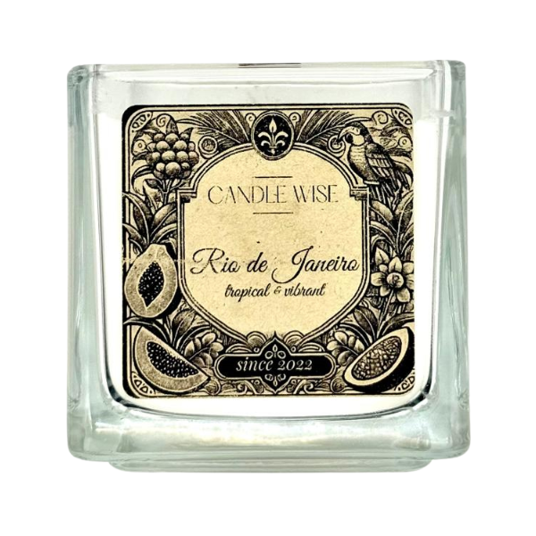 Candle Wise Rio de Janeiro Large Scented Candle | Tropical and Vibrant