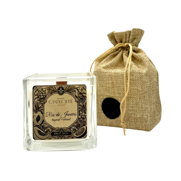Candle Wise Rio de Janeiro Large Scented Candle | Tropical and Vibrant