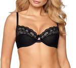 Roza Lagerta Soft Cup Black Lace Bra