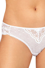 Roza Lagerta Lace Brief White