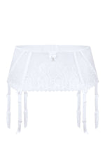 Roza Anuk Suspender Belt White
