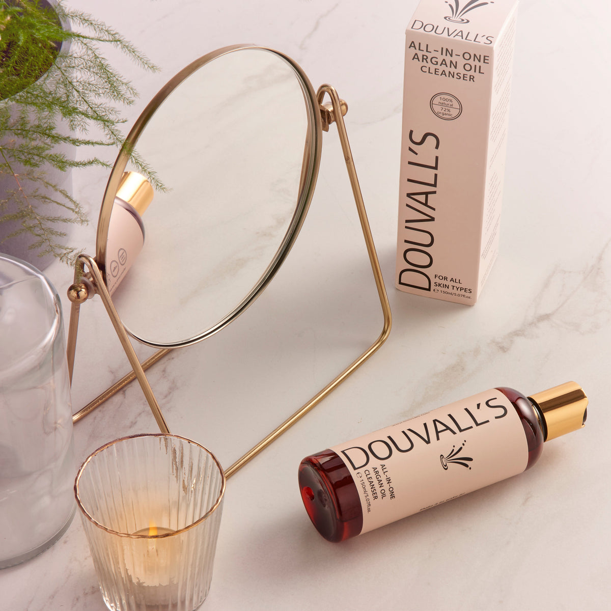 Douvall's All-in-One Organic Argan Oil Cleanser 150ml | Deep Cleansing and makeup removing